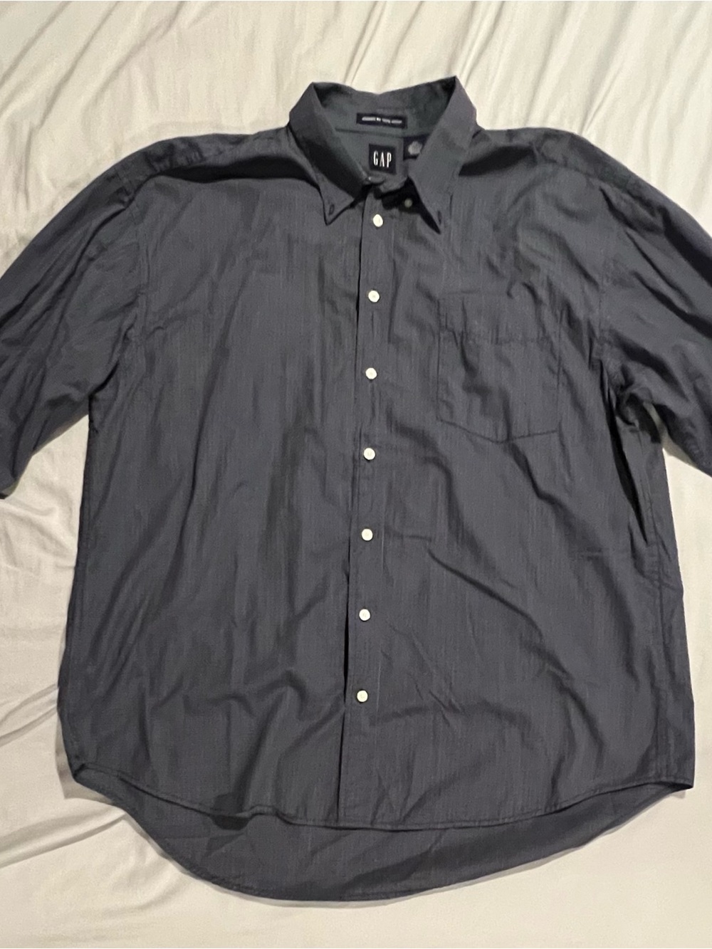 GAP Men’s Dark Navy Button-Down Shirt